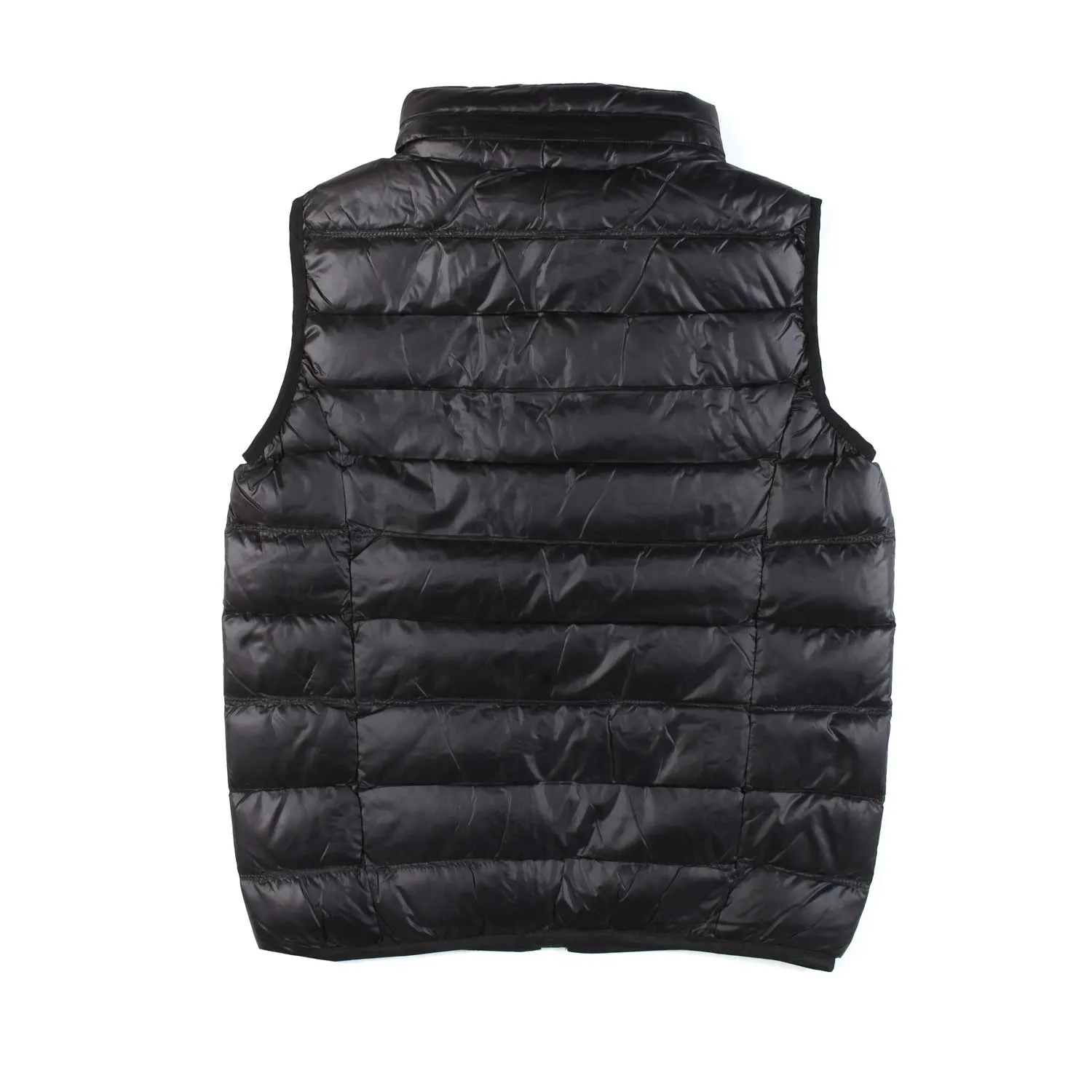 Ea7 Black Core Identity Boy Vest With White Ea7 Logo