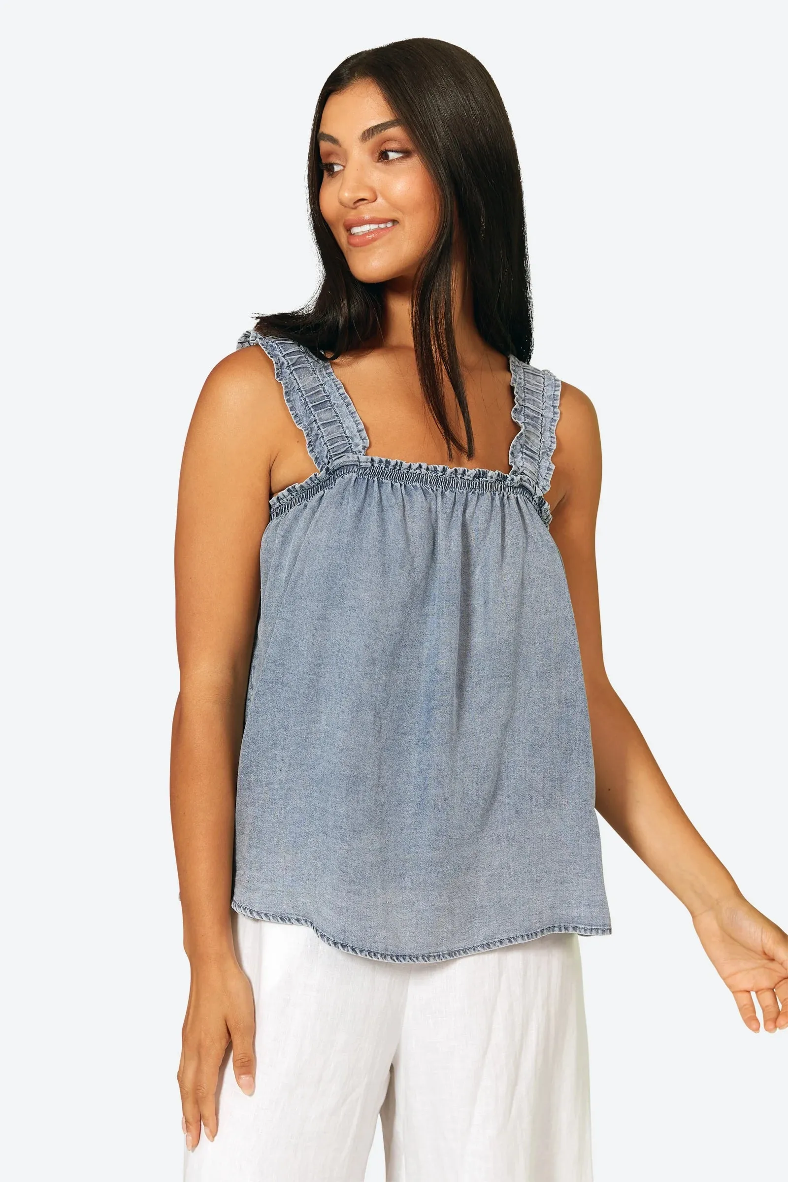 Eb&Ive Elan Tank - Denim
