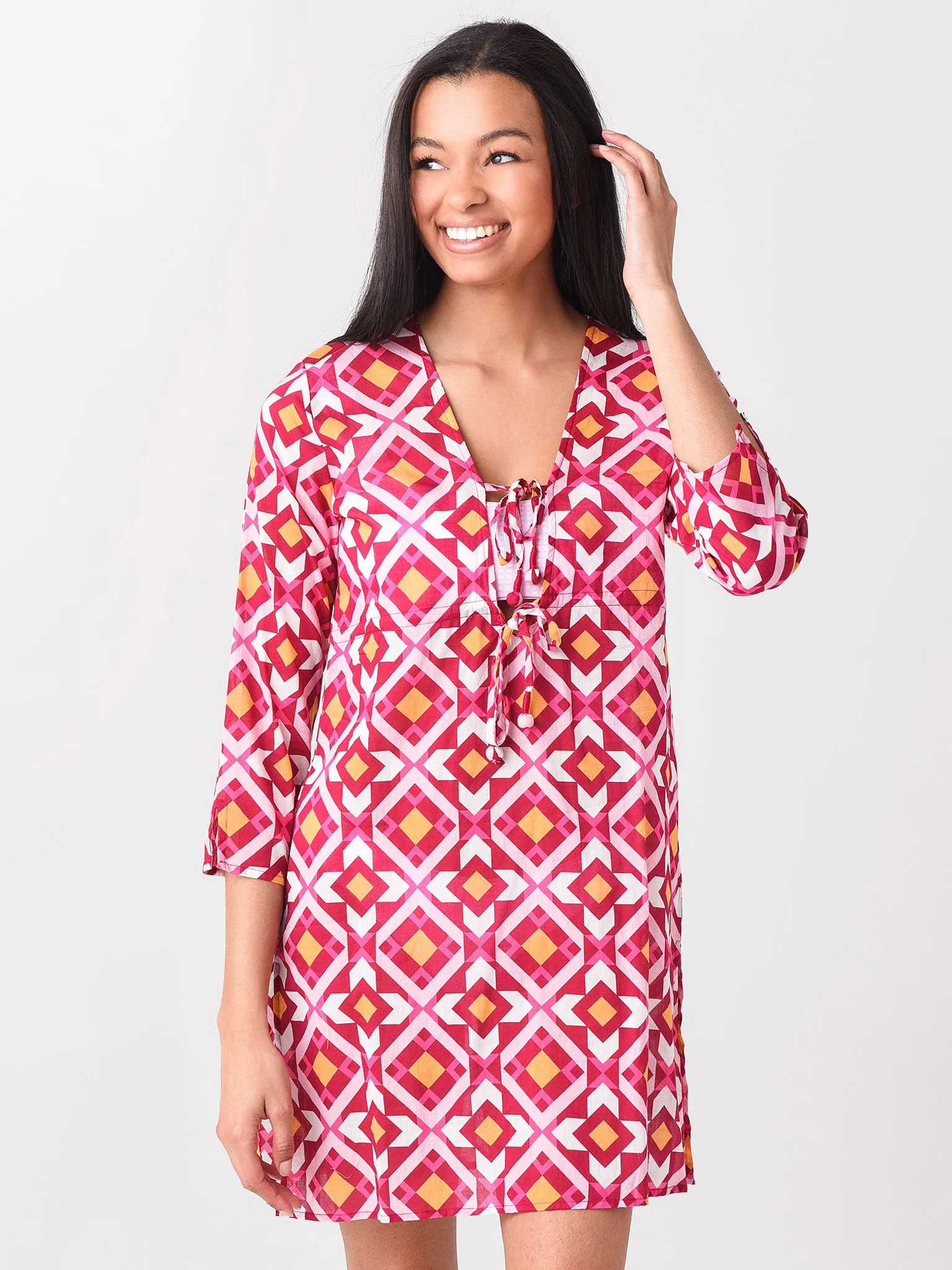     ECHO  Women's Geo Poolside Tunic Dress    