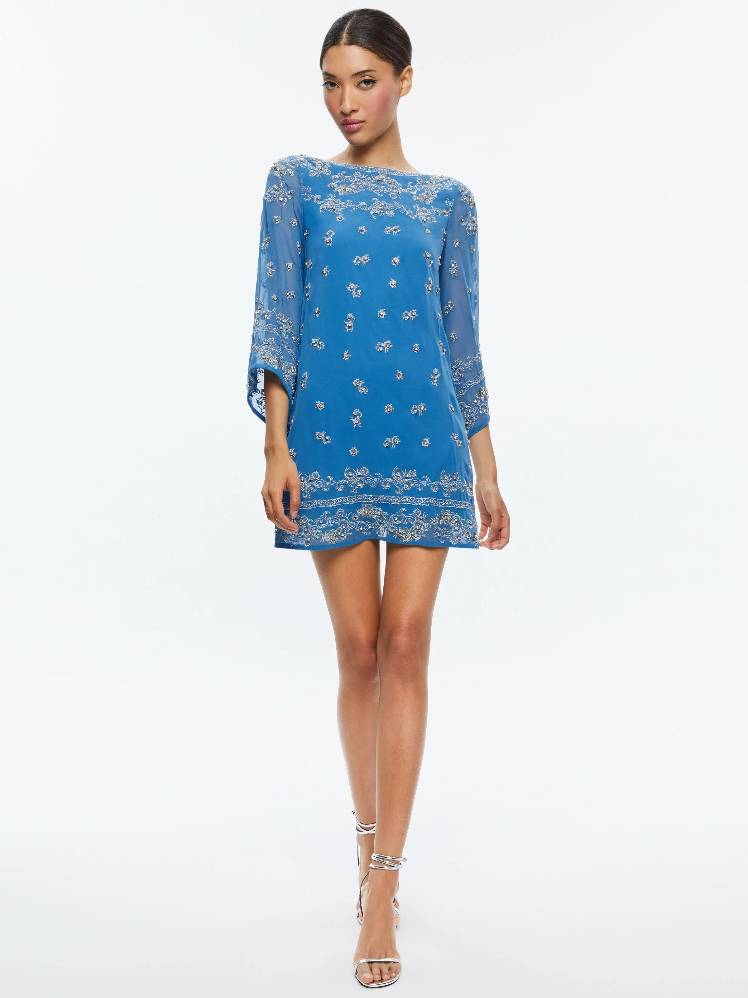 ELEONORA EMBELLISHED TUNIC DRESS