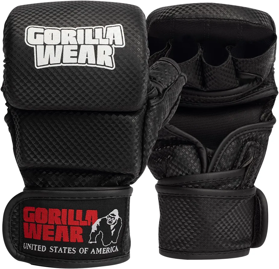 Ely MMA Sparring Gloves - Black/White - S/M Gorilla Wear