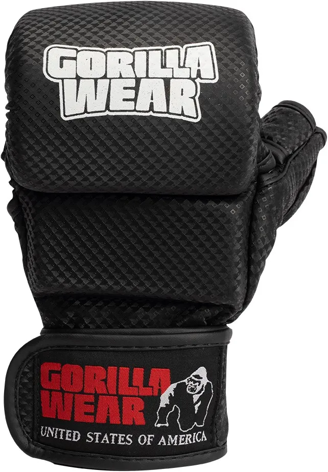 Ely MMA Sparring Gloves - Black/White - S/M Gorilla Wear