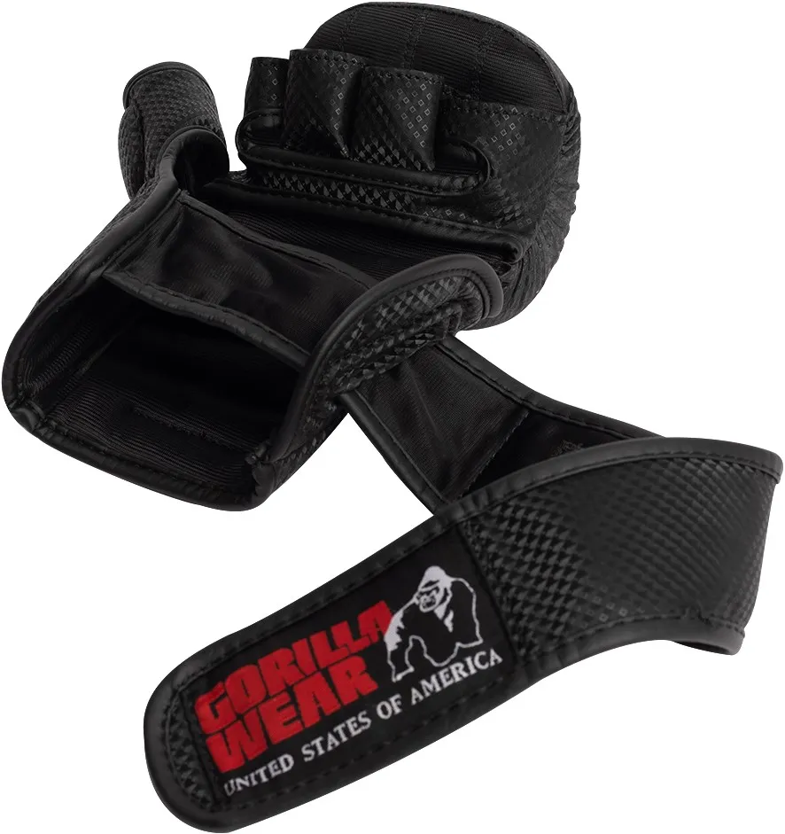 Ely MMA Sparring Gloves - Black/White - S/M Gorilla Wear