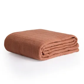 Embroidered Bed Blanket, Sunset
