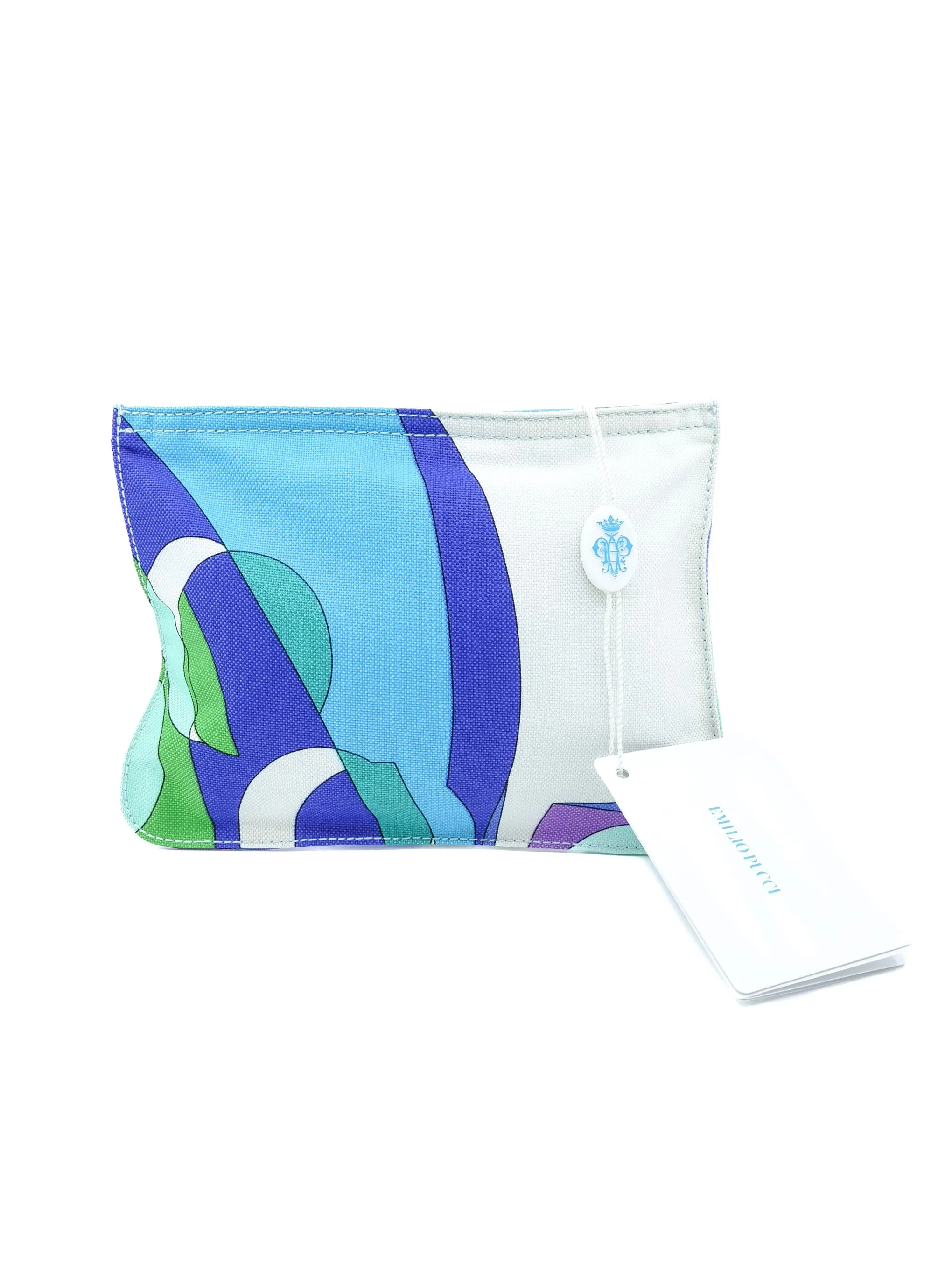 Emilio Pucci Printed Canvas Clutch