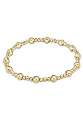 Enewton Classic Gold Sincerity Pattern 6mm Bead Bracelet