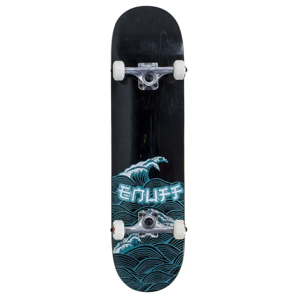 Enuff Big Wave Factory Complete Skateboard Black Blue 8x 32