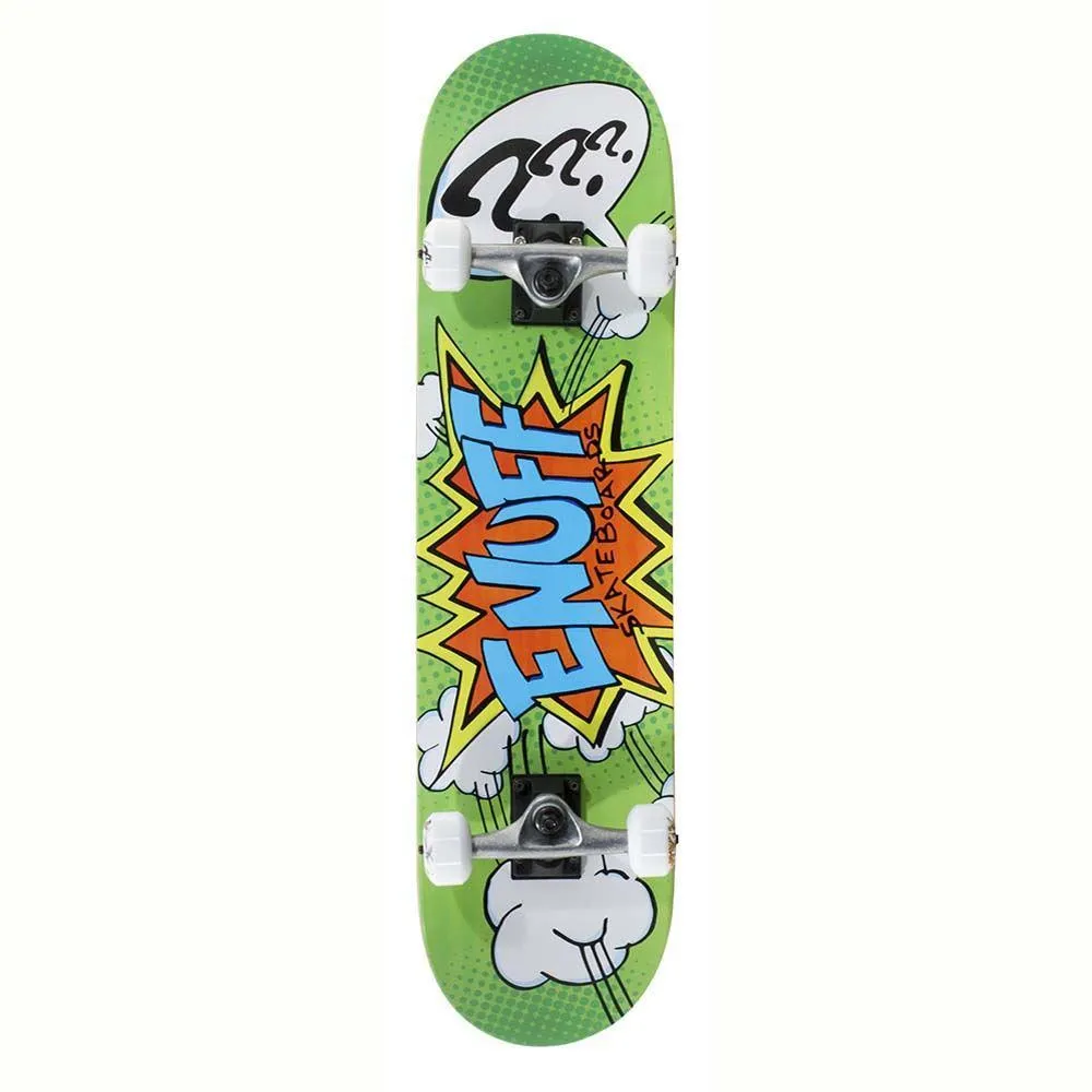 Enuff POW II Mini Factory Complete Skateboard Green 7.25