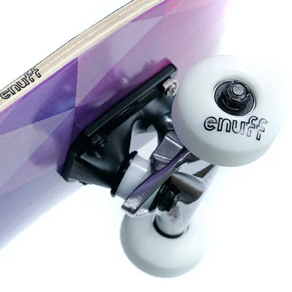 Enuff Skateboards Geometric Factory Complete Skateboard Purple 8