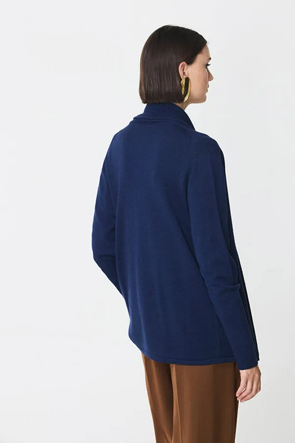 Escorpion NAVY LOOSE LONG CARDIGAN