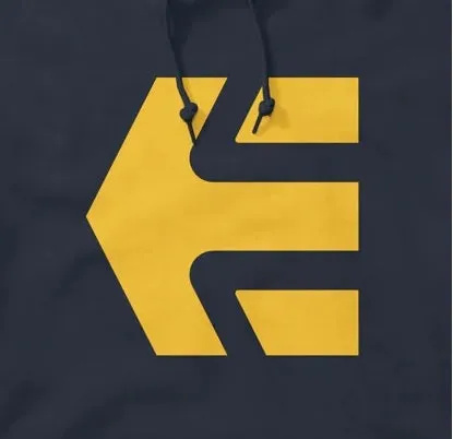 etnies Classic Icon Hoodie, Navy Yellow