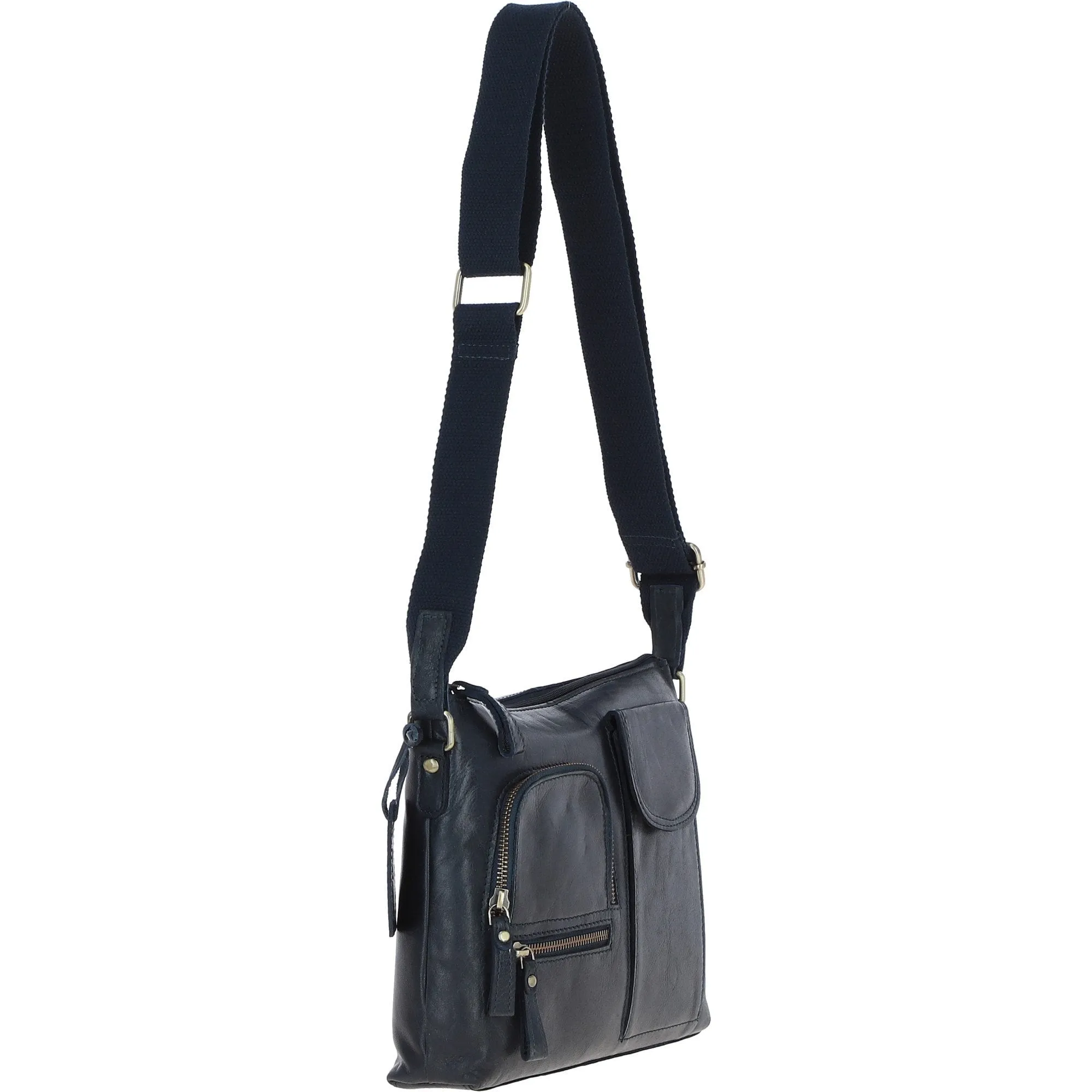 Exquisite Ashwood Leather Cross Body Bag for Women Navy: G-17