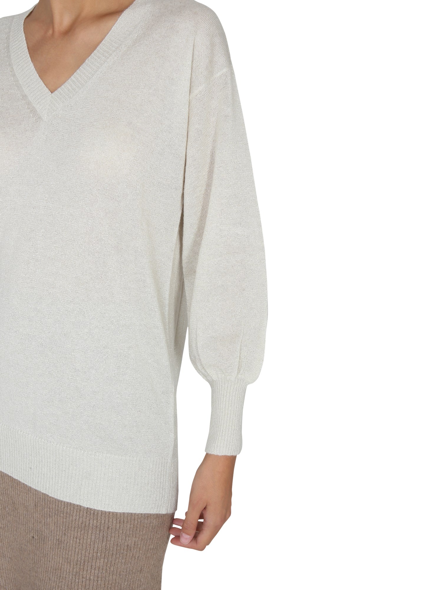FABIANA FILIPPI    MOHAIR BLEND V-NECK SWEATER