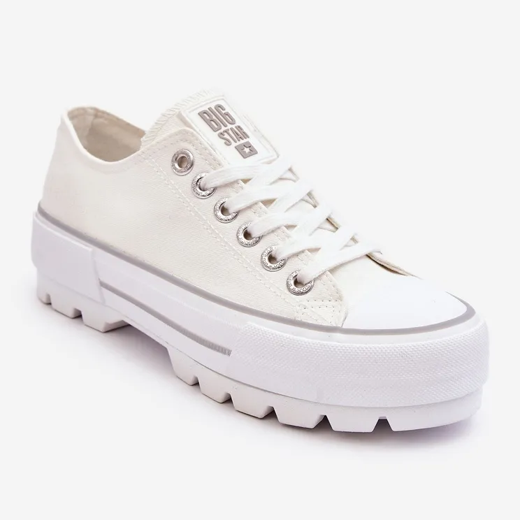Fabric Platform Sneakers Big Star LL274150 White