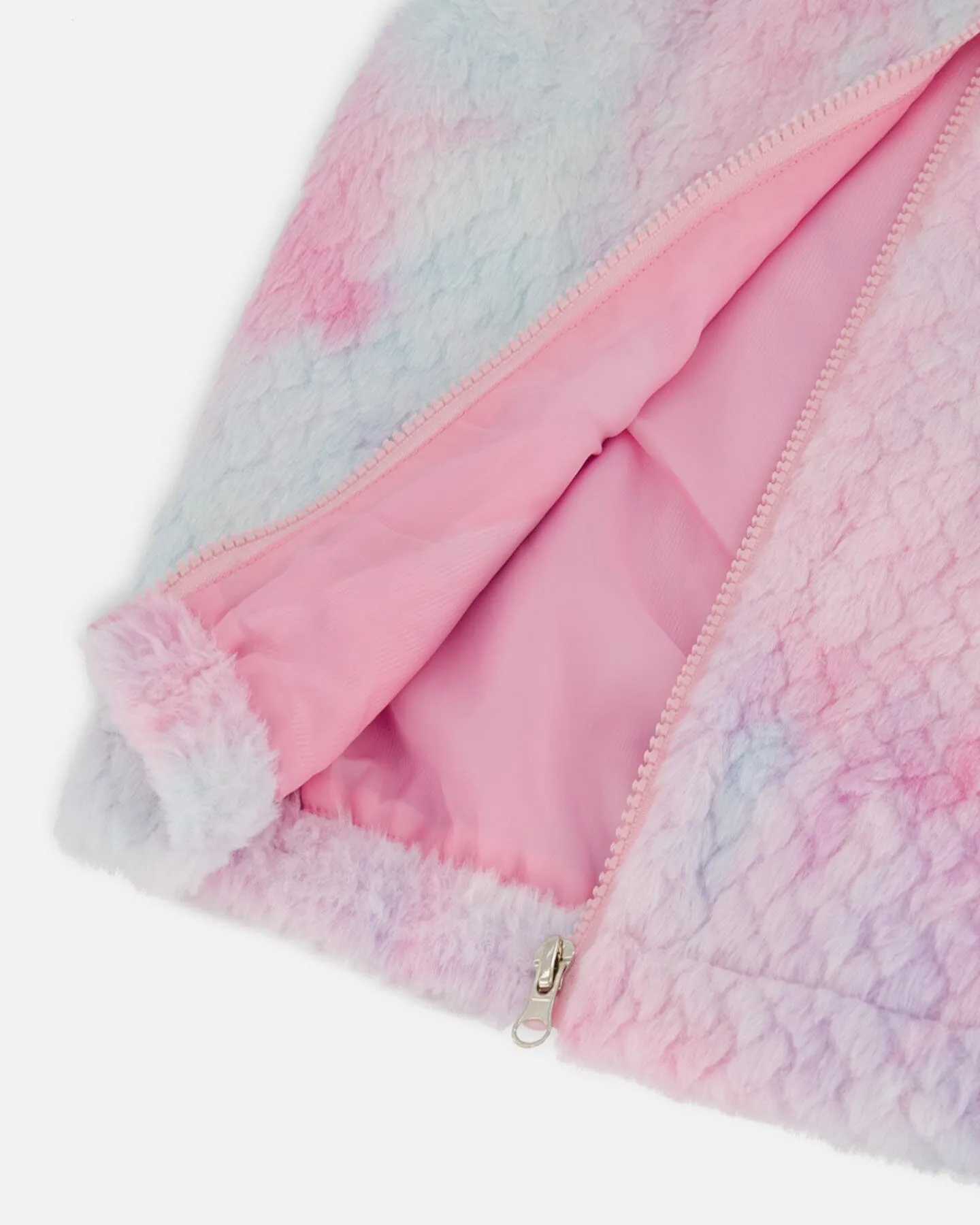 Faux Fur Vest Multicolor