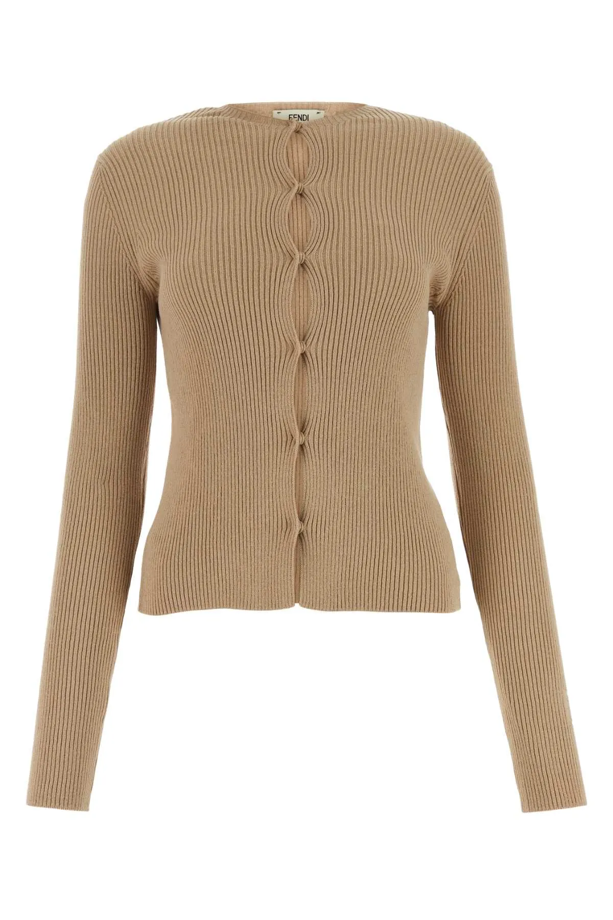 Fendi Biscuit Cotton Blend Cardigan