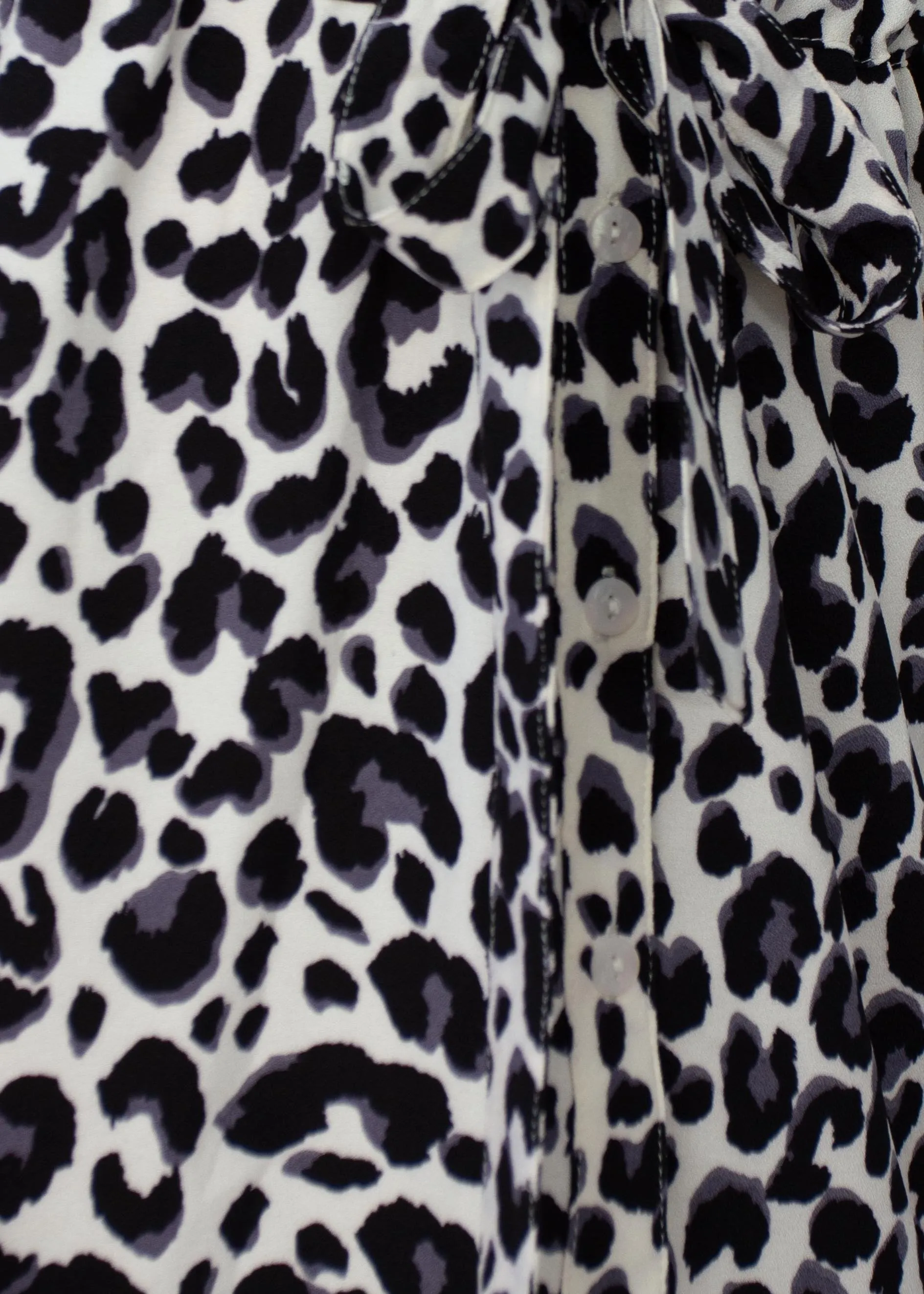 Finley Tunic Dress - Cream Leopard