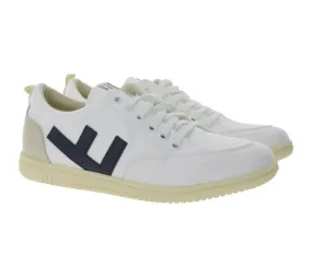 FLAMINGOS LIFE Roland V.3 scarpe da città da donna sneakers vegane per il tempo libero Made in Spain bianco/blu scuro