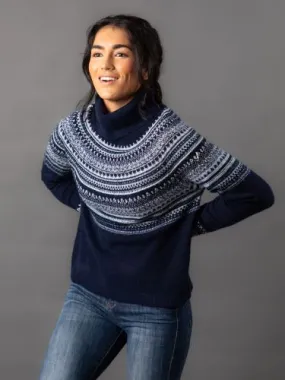 Flo Fairisle Jumper in Navy