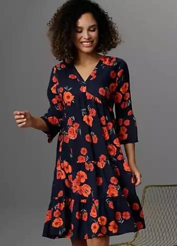 Floral Print Tunic Dress by Aniston | Look Again