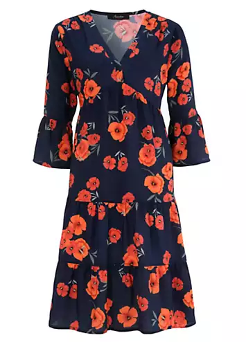 Floral Print Tunic Dress by Aniston | Look Again