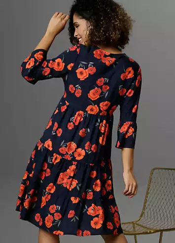 Floral Print Tunic Dress by Aniston | Look Again