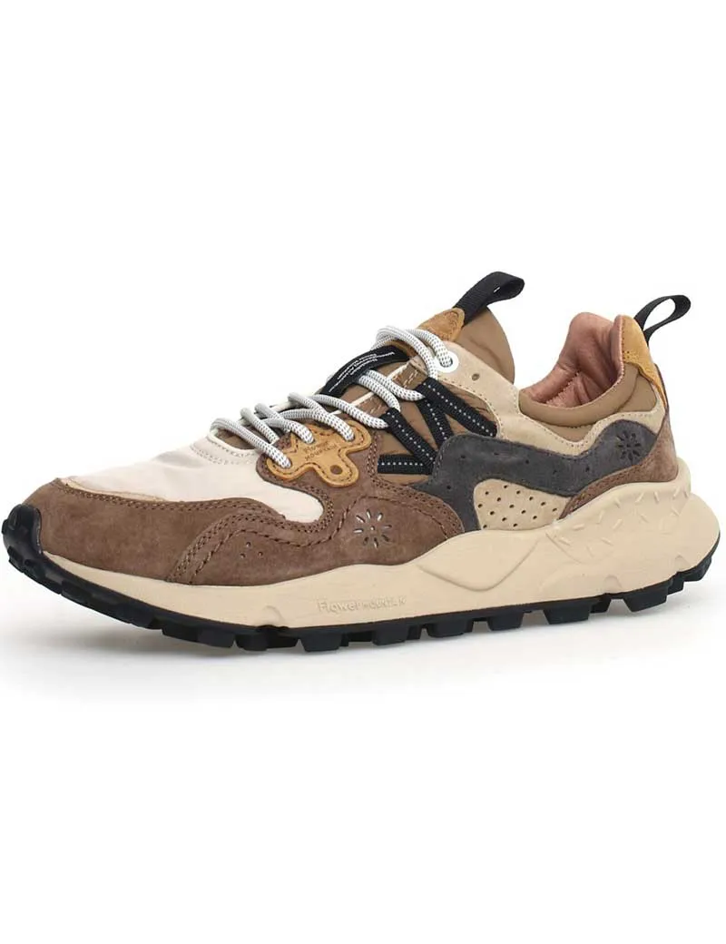 Flower Mountain Yamano 3 Ripstop Trainers Beige Brown