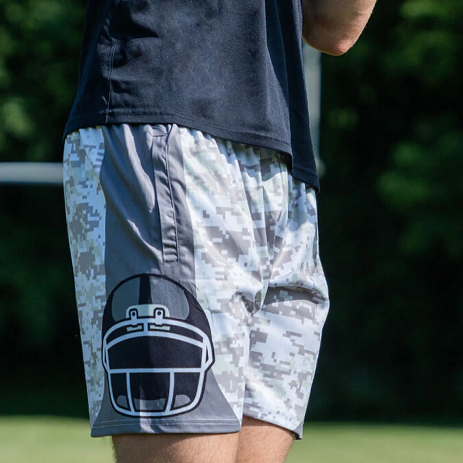 Football Beckett™ Shorts - Digital Camo Helmet 
