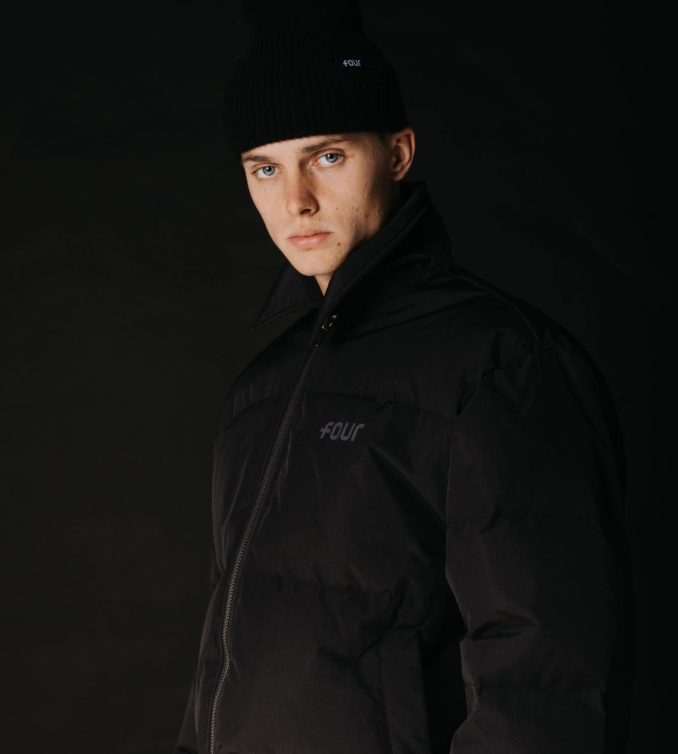 FOUR    Padded Shirt Puffer Black