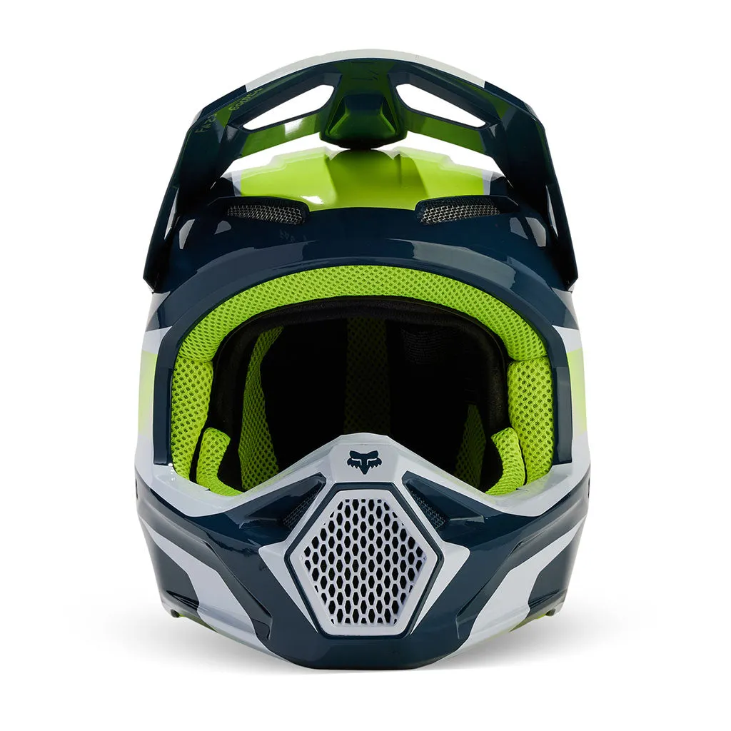 Fox - 2024 Youth V1 Flora Dark Indigo Helmet