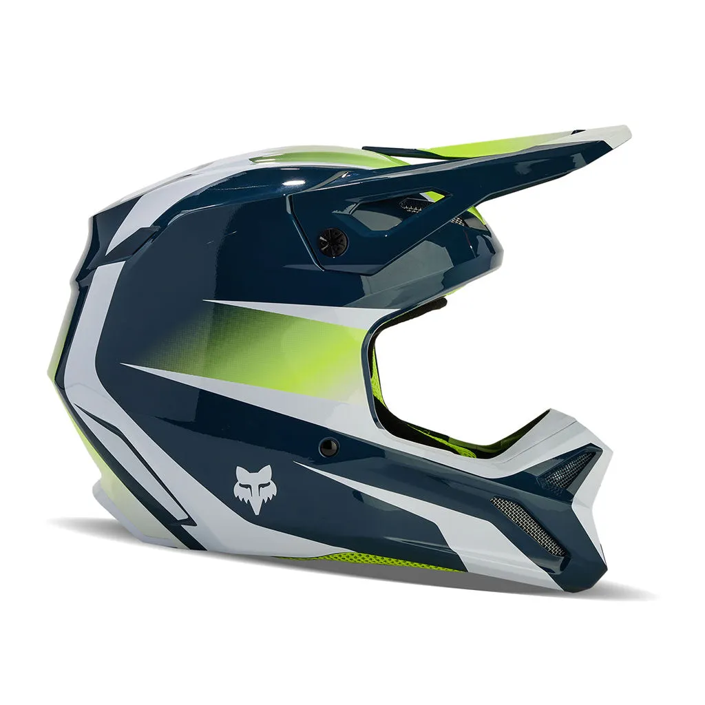 Fox - 2024 Youth V1 Flora Dark Indigo Helmet