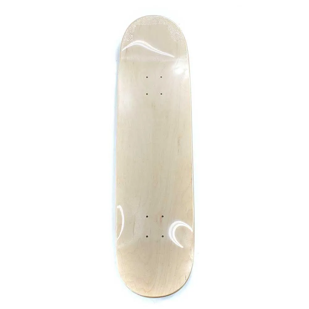 Fracture Skateboards Fade White Skateboard Deck 8.25