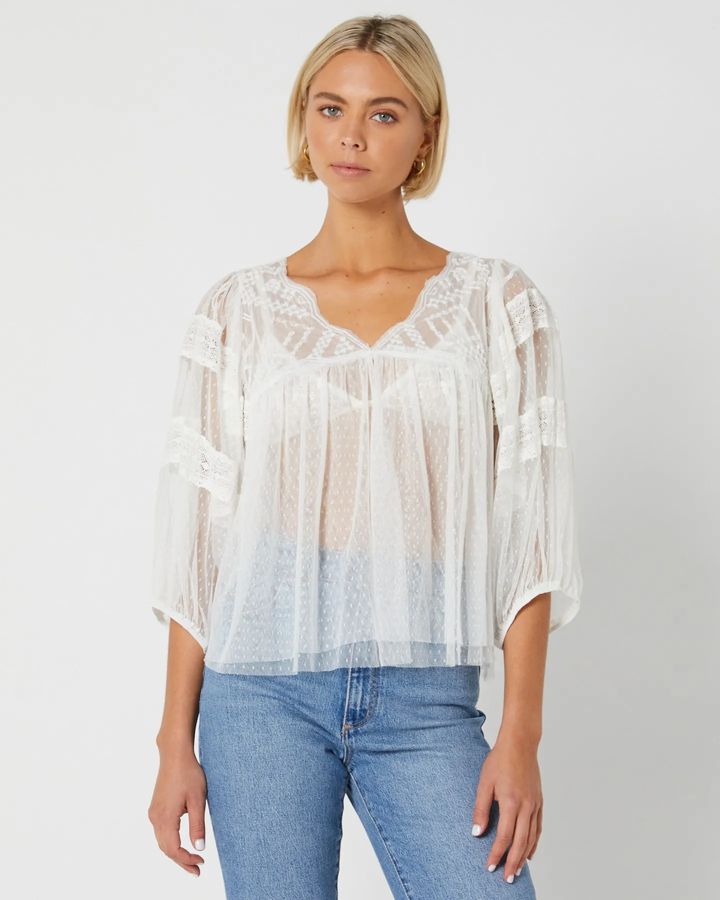 Free People True Candy Tunic - Optic White | SurfStitch