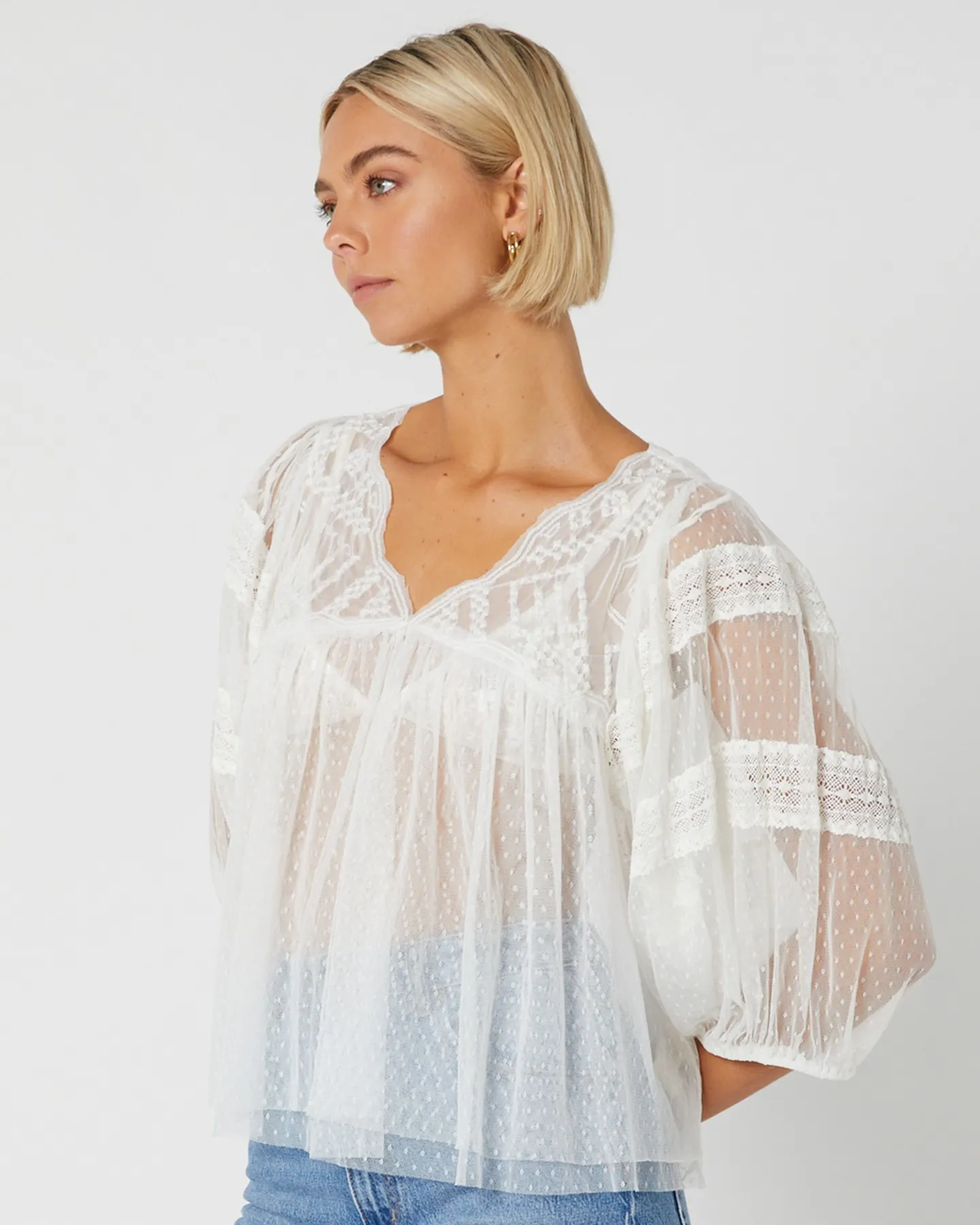 Free People True Candy Tunic - Optic White | SurfStitch