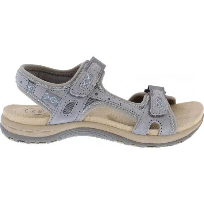 Free Spirit  Womens Frisco Smoke Double Strap Riptape Sandals 40541