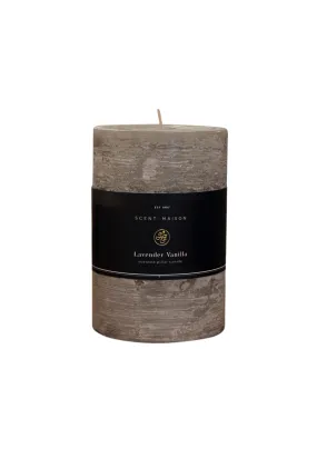 FRENCH COUNTRY MAISON PILLAR CANDLES - LAVENDER VANILLA - 4X6"