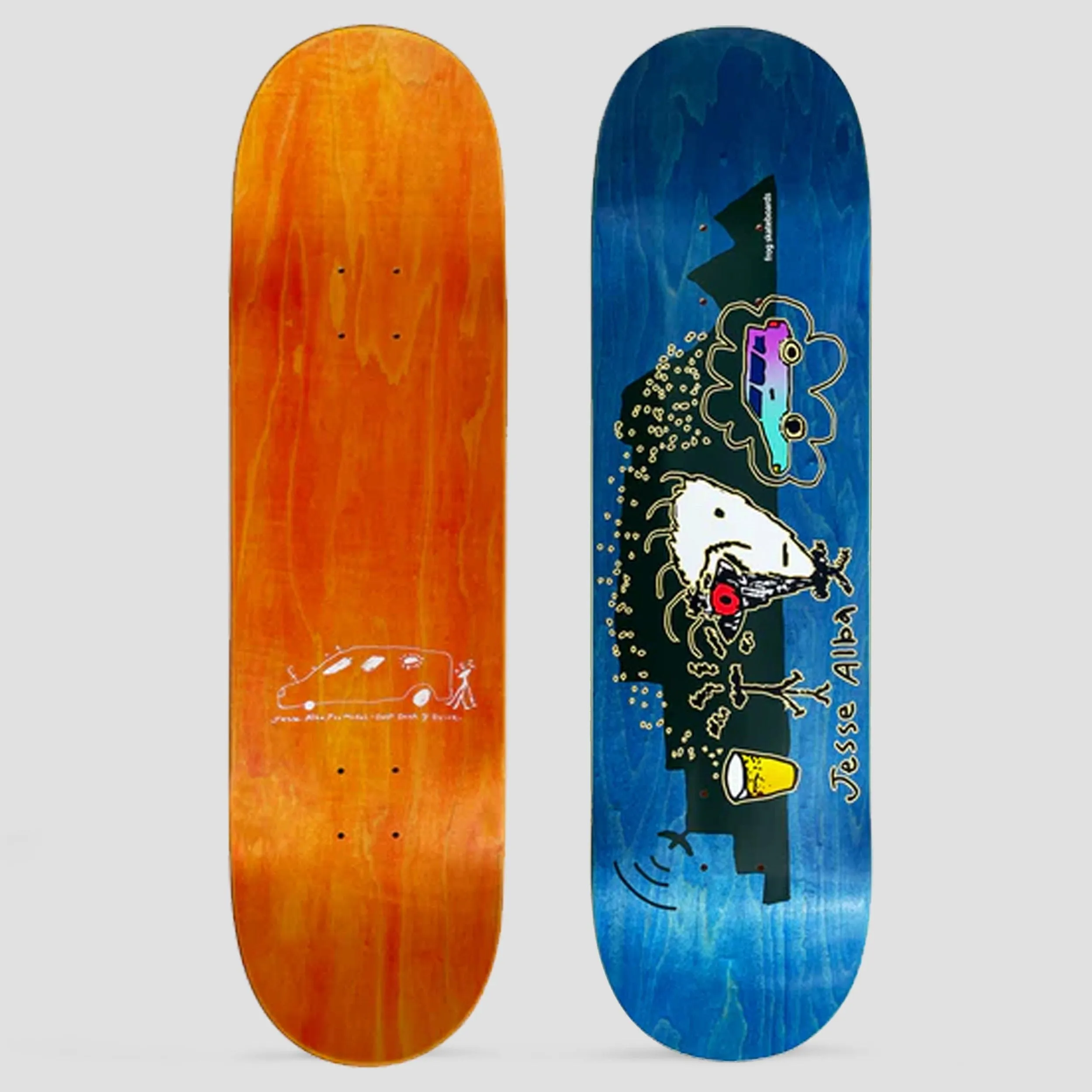 Frog 8.25 Jesse Alba Red Eye Skateboard Deck