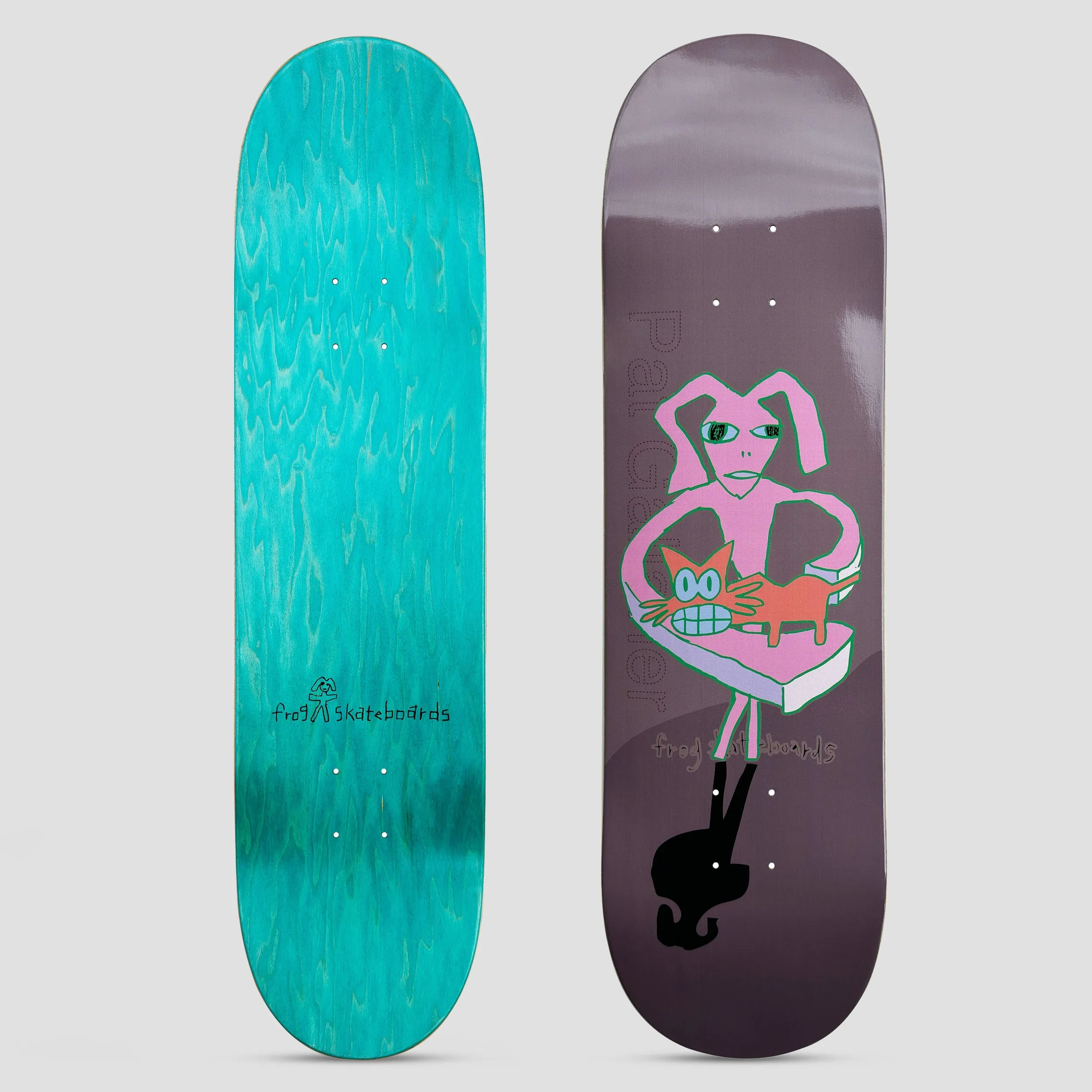 Frog 8.42 Red Cat Pat G Skateboard Deck