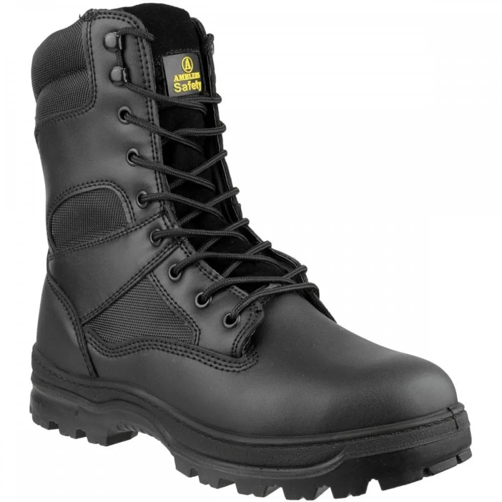 FS008 Water Resistant Hi leg Lace Up Safety Boot - Wide Fitting