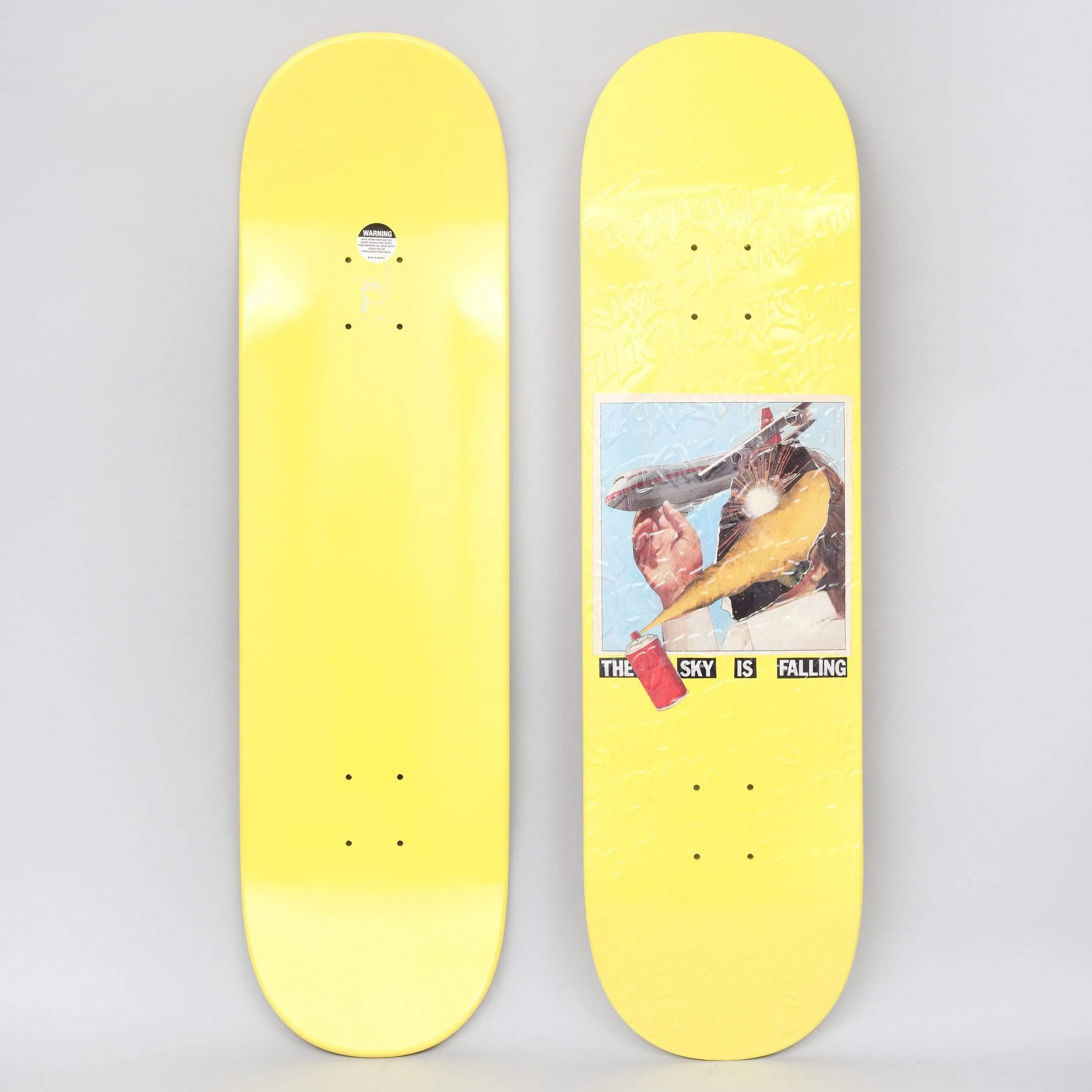 Fucking Awesome 8.5 Skyfall Dipped Skateboard Deck Yellow