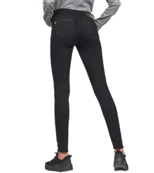 G-Star RAW Midge Zip Damen Denim-Jeans angesagte Skinny-Hose D05281-B964-A810 Schwarz