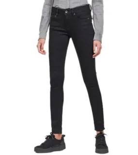 G-Star RAW Midge Zip Damen Denim-Jeans angesagte Skinny-Hose D05281-B964-A810 Schwarz