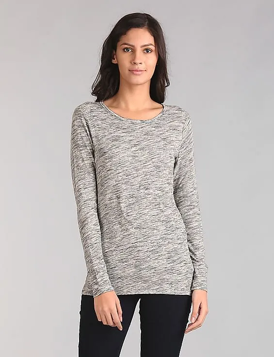 GAP Women Grey Long Sleeve Tunic Tee