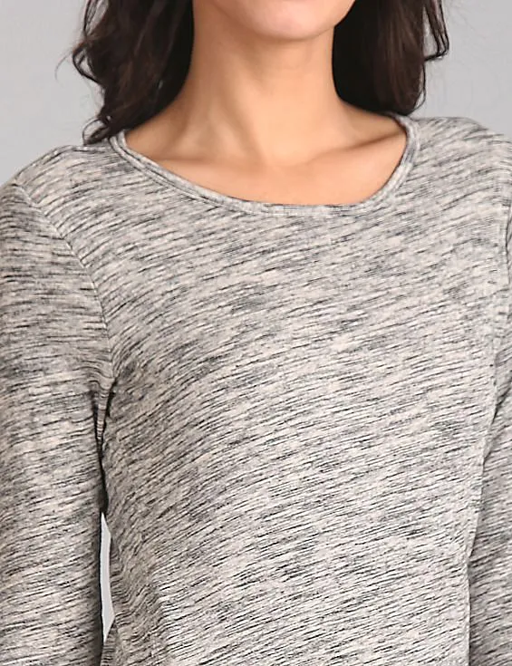 GAP Women Grey Long Sleeve Tunic Tee