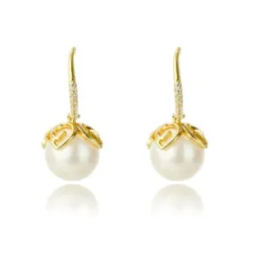 Georgini - Oceans Palm Cove Freshwater Pearl Earrings Gold