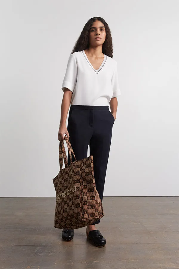 Gerard Darel ELGA STRAIGHT COTTON TROUSERS