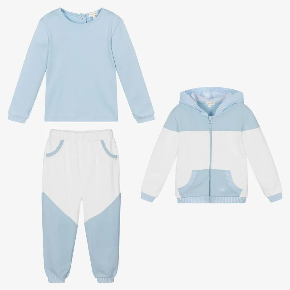 Girls Blue & White Tracksuit