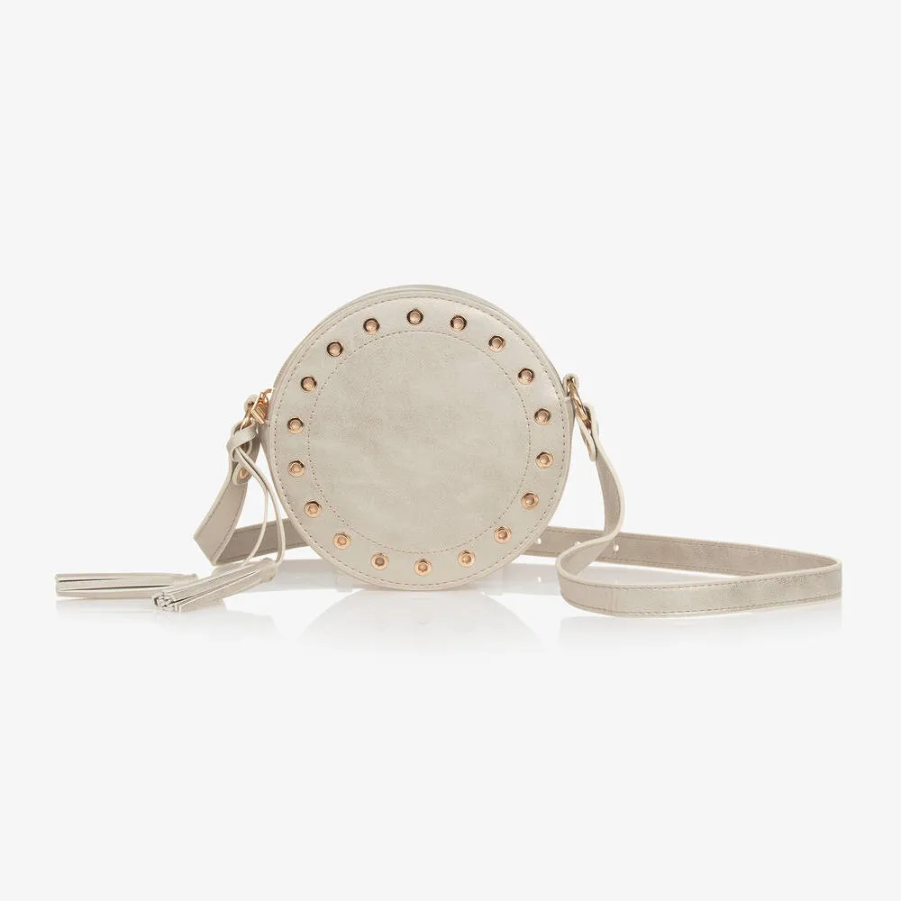 Girls Gold Circular Shoulder Bag (17cm)