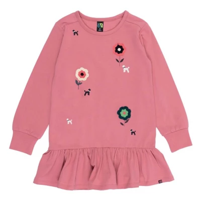 Girls' Nano Noruk Bouquet Long Sleeve Tunic Dress