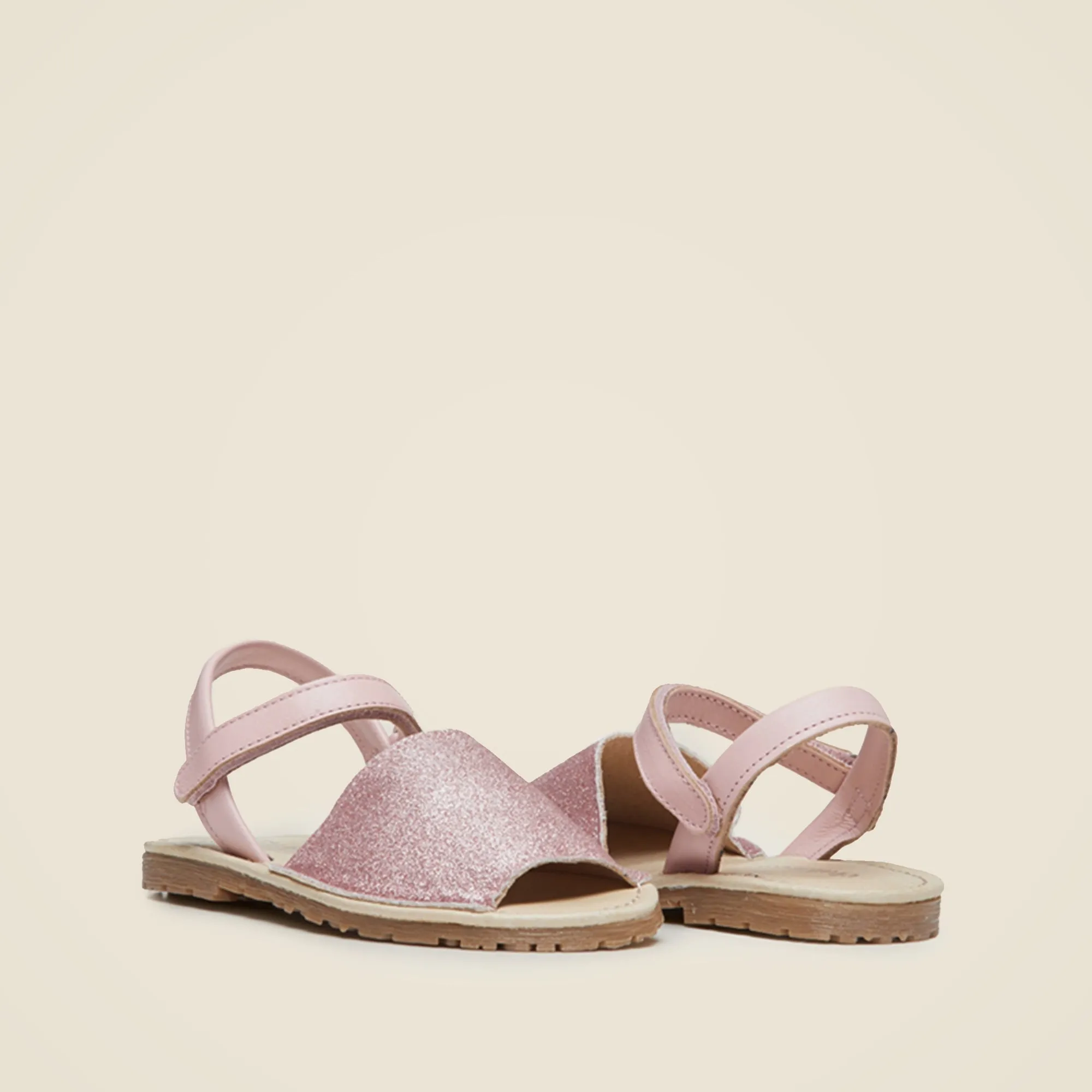 Girls' Childrenchic® leather shimmer sandals